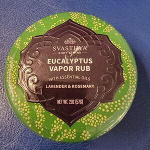 Svasthya Eucalyptus Vapor Rub Feel Better Naturally New Sealed